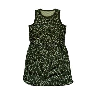 Athleta Rincon Green Printed Sleeveless Dress Women’s Size Large